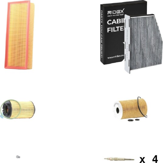 Servicepakke RIDEX 4682P4577