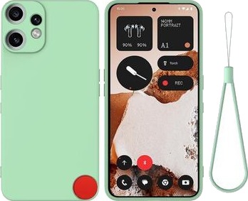 Nothing CMF Phone 2 Pro Flytende silikon deksel med håndstropp   grønn