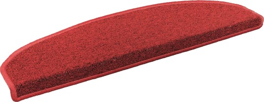  Selvlimende trappematter 15 pcs Rød 80 x 24,5 x 3,5 cm