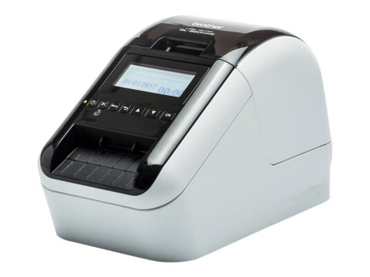 Brother Ql-820Nwbc - Etikettskriver - Tofarget (Monokrom) - Direktetermisk - Rull (6,2 Cm) - 300 X 600 Dpi - Inntil 110 Etiketter/Min - Bluetooth 5.2, Usb, Lan, Wi-Fi(N) - Kutter - Svart, Hvit