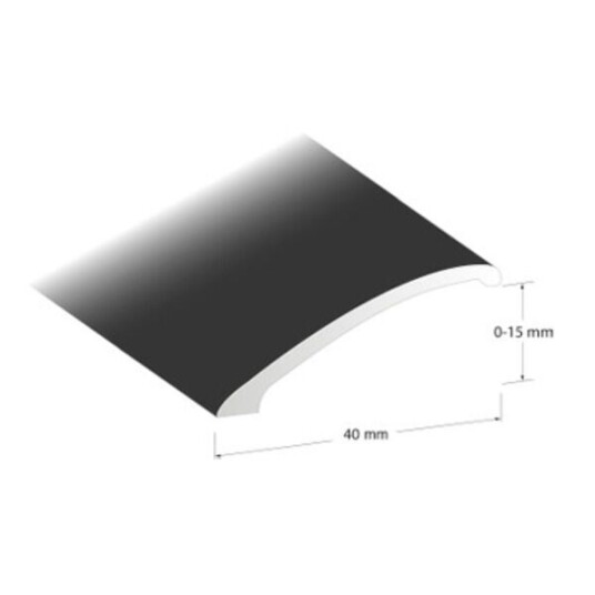 Lundbergs Nivålist Aluminium 10mm 40mm 1000mm