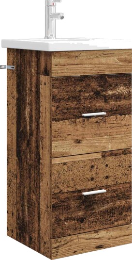 Badmøbel med vask Gammelt tre 42 x 40 x 84,5 cm Konstruert tre Badmøbel med vask Gammelt tre 42 x 40 x 84,5 cm Konstruert tre