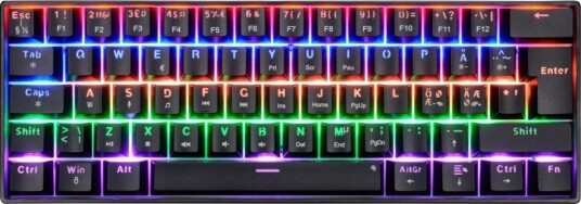 Cepter Oracle Mini Gamingtastatur Røde Mekaniske Brytere CEORACLE