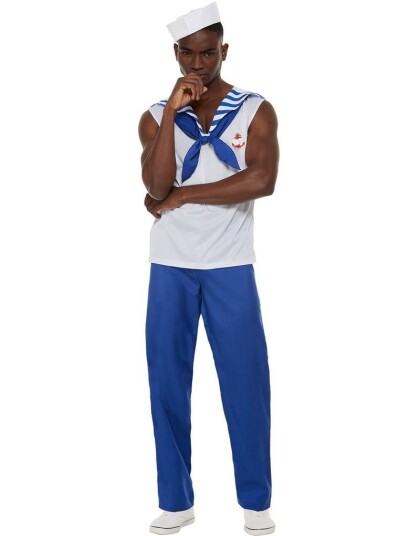 High Seas Sailor Kostyme til Mann Strl M