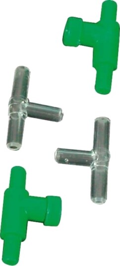 Zolux T rør 2 kraner 2 pack