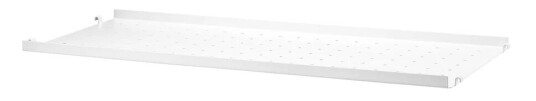 String hylleplate metall hvit 58x20 cm lav kant