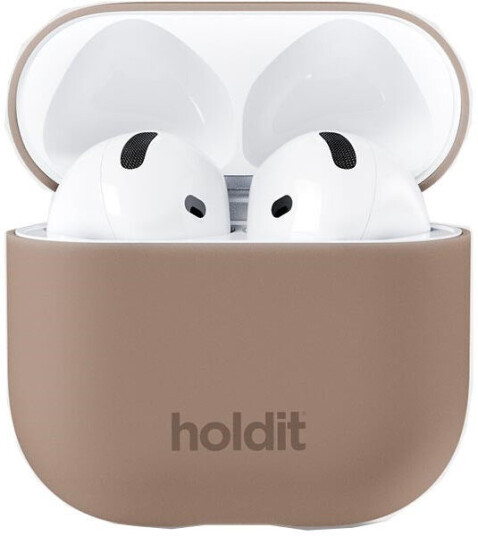 Holdit AirPods 4 Silicone deksel mokkabrun
