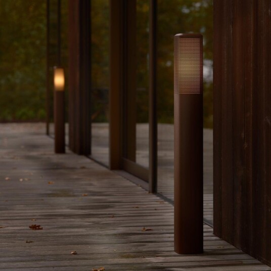 Sidara 95 cm pullert seaside IP44   Metallisk Brun