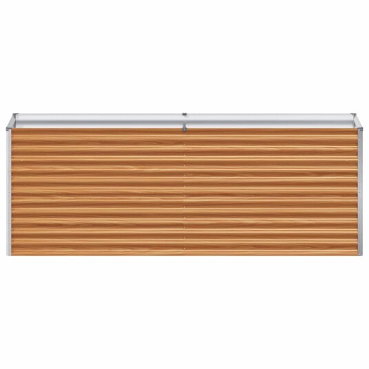 vidaXL Høybed Lys Brun 195 x 50 x 68 cm Galvanisert Stål vidaXL Høybed Lys Brun 195 x 50 x 68 cm Galvanisert Stål