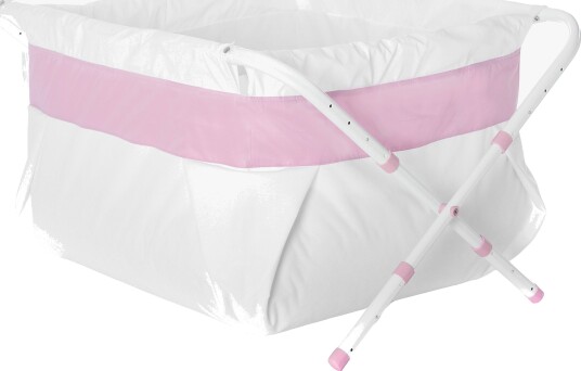 BiBaBad Flexi Sammenleggbart Badekar 70-90 cm, Rosa
