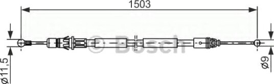 BOSCH 1 987 477 137 Tautrekk håndbremse