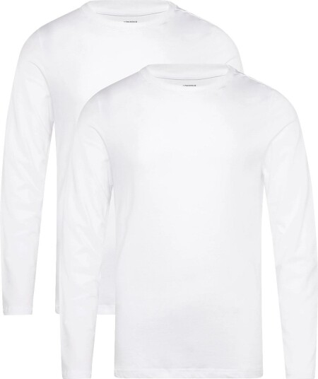 Björn Borg Core Slim Long Sleeve T Shirt 2P White S Björn Borg Core Slim Long Sleeve T Shirt 2P White S