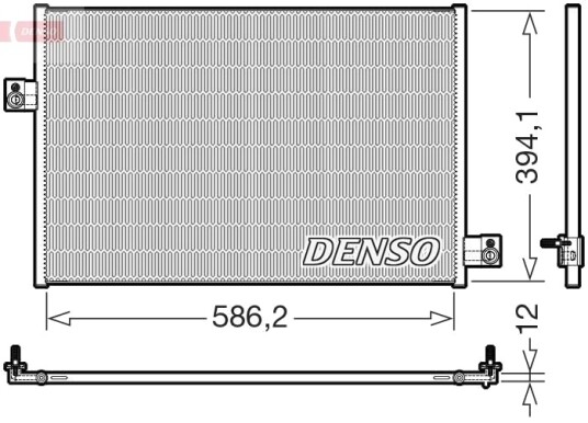 DENSO DCN17036 Kondensator, klimaanlegg