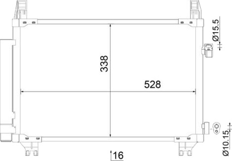 MAHLE AC 806 000S Kondensator, klimaanlegg MAHLE AC 806 000S Kondensator, klimaanlegg