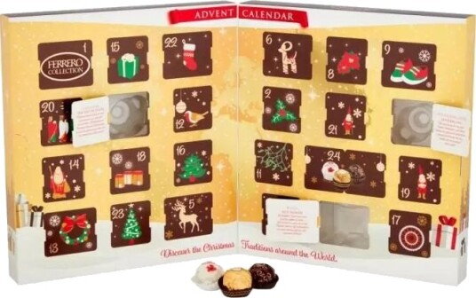 Stor Ferrero Golden Gallery Adventskalender med Premium Sjokolade
