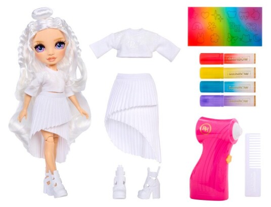 Rainbow High Color & Create Evergreen Dukke Lilla Øjne