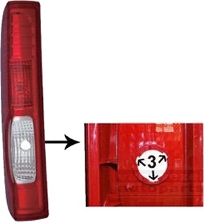 VAN WEZEL 4395933 Baklykt
