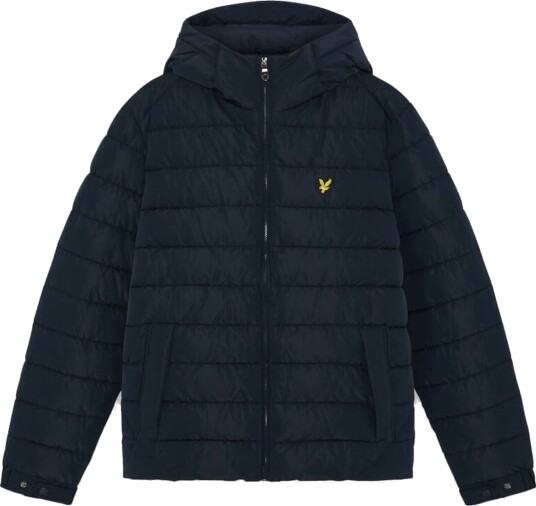 Lyle & Scott Hooded Quilted Jacket Blå XXL
