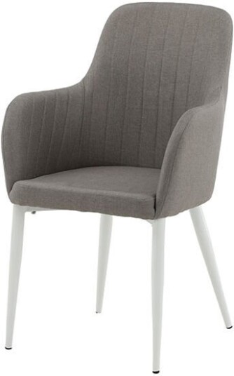 Comfort spisestuestoler med armlener grå.