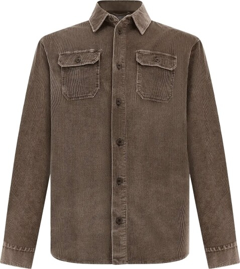 Paul & Shark Paul & Shark Corduroy Overshirt DOVE GREY XXL
