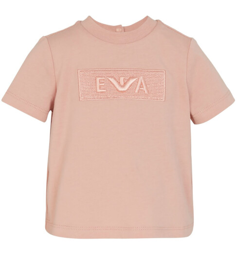 Giorgio Armani Emporio Armani T skjorte Mahogany Rose m. Broderi Emporio Armani 12 md T skjorte Rosa 80