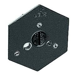 Manfrotto 130-14 Seksagon Kameraplate i Aluminium med Hurtigfeste