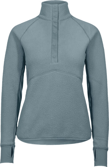 Johaug Women"s Fusion Pile Henley Green/blue L Johaug Women"s Fusion Pile Henley Green/blue L