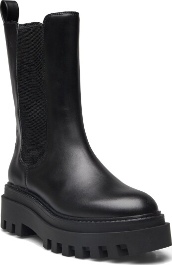 Calvin Klein Flatform Chelsea Boot Mg Lth - TRIPLE BLACK - 37 x 37