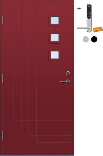 Ytterdør Bygg1 Harstad med Yale Doorman Classic Home