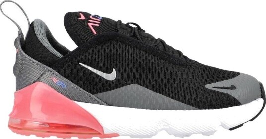 Nike Sneaker Air Max 270 Svart/Metallisk sølv/Grå/Rosa Barn størrelse 26