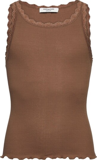Rosemunde Topp   RkBalta   Rib   Modal   Coca Mocha   Rosemunde   12 år (152)   Singlet   Brun