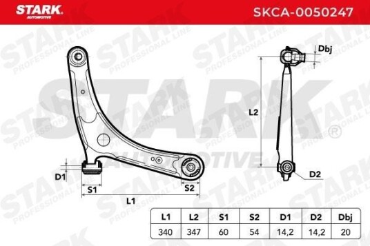 STARK SKCA 0050247 Bærearm STARK SKCA 0050247 Bærearm