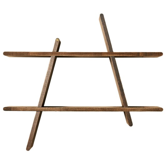 A Shelf large dark wood A Shelf large dark wood