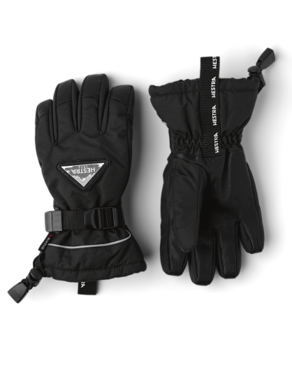 Hestra Kids' Skare Czone 5 Finger Black 104/110 cm