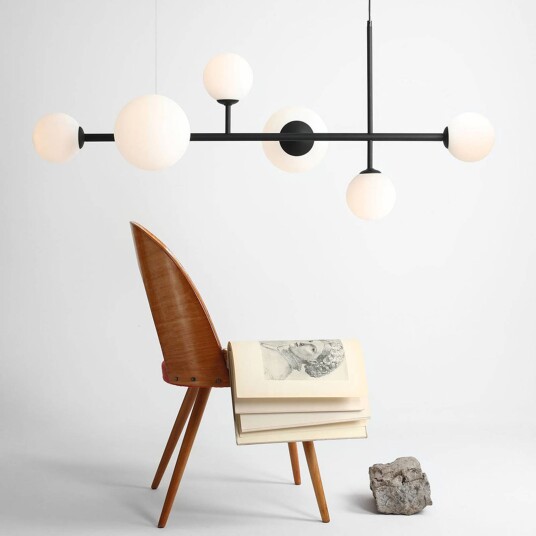ALDEX Dione hengelampe 6 lyskilder svart ALDEX Dione hengelampe 6 lyskilder svart