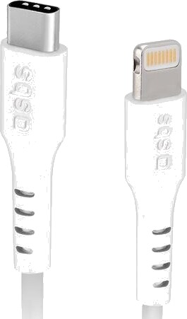 SBS TECABLELIGTC1W USB C Lightning kabel 1m hvit TECABLELIGTC1W