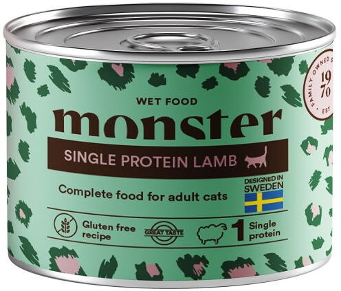 Monster Kattemat Våtfôr med Lammekjøtt 200 g