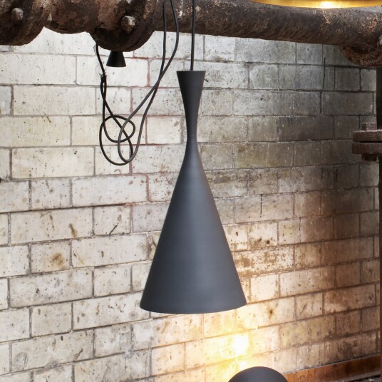 Pendellampe Tom Dixon Beat dimmbar Svart Stue Messing Design 36 Svart
