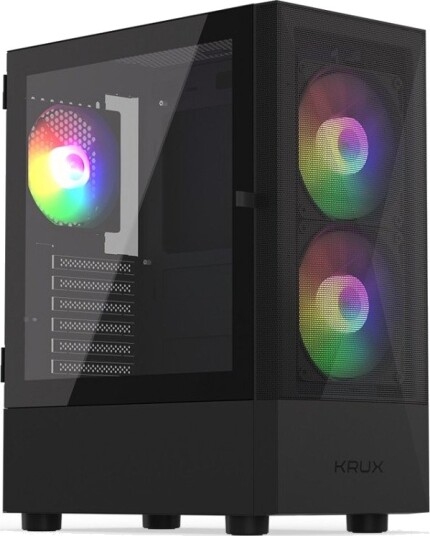 Krux Vako RGB ATX Micro-ATX Mini-ITX Svart