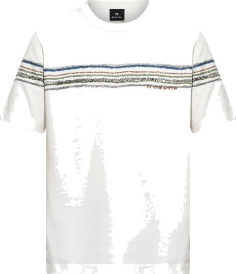 PS Paul Smith Mens Reg Fit T Shirt Stripe 02_OFF WHITE S PS Paul Smith Mens Reg Fit T Shirt Stripe 02_OFF WHITE S