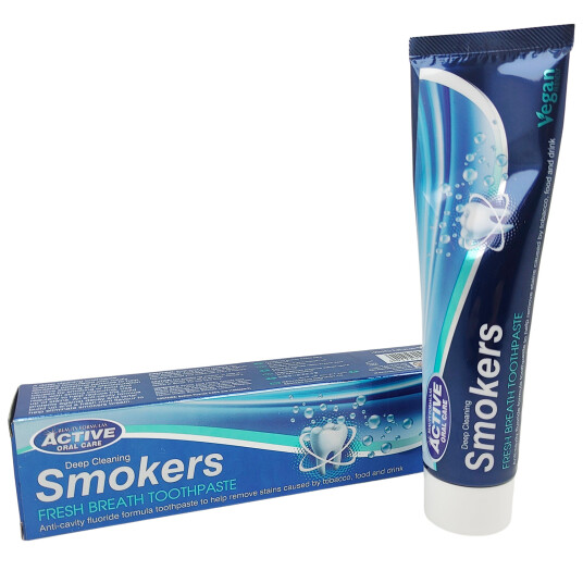 Whitening Tannkrem Active Oral Care Smokers Fresh Breath 100 ml.