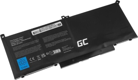 Green Cell Batteri Til Bærbar Pc Tilsvarer: Dell F3ygt Litiumpolymer 4-Cellers 6200 Mah Svart DE129V2