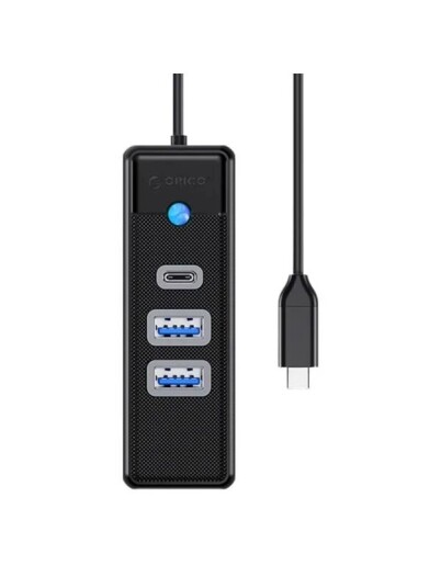 ORICO Hub USB C to 2x USB 3.0 + USB C 5 Gbps 0.15m Black USB hub USB 3.0 3 porter Svart PWC2U C3 015 BK EP I ORICO Hub USB C to 2x USB 3.0 + USB C 5 Gbps 0.15m Black USB hub USB 3.0 3 porter Svart PWC2U C3 015 BK EP I