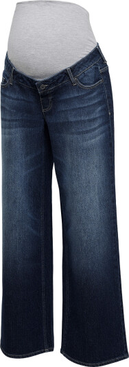 Mamalicious Mlmalaga Wideleg Jeans Noos   Navy   30 x 32