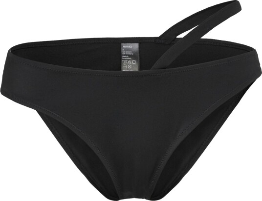 Monki Strappy High Waist Bikini Bottom Black L