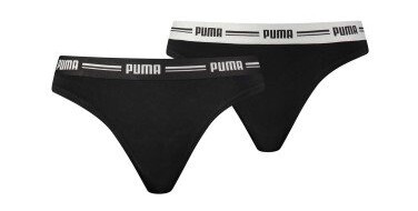 Puma Truser 2P Iconic Solid String Svart X-Small Dame Puma Truser 2P Iconic Solid String Svart X-Small Dame