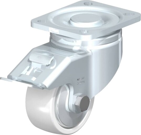 Blickle 852896 Lh-Spo 80K-Fi-Fa Styrehjul Med Brems (Hjuldiameter 80 Mm, Maks. 350 Kg) 1 Stk.