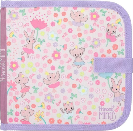 Princess Mimi "Tegn og Visk" Tekstilfargebok m/ 6 penner