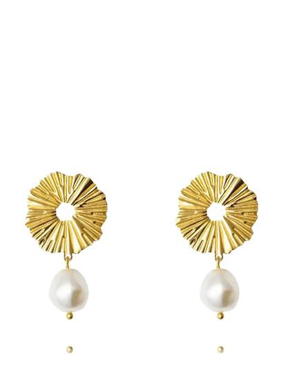 CAROLINE SVEDBOM Vassia Pearl Earrings Gold |Guld |One Size