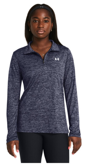 UA Tech 1/2 Zip Twist Midnight Navy S